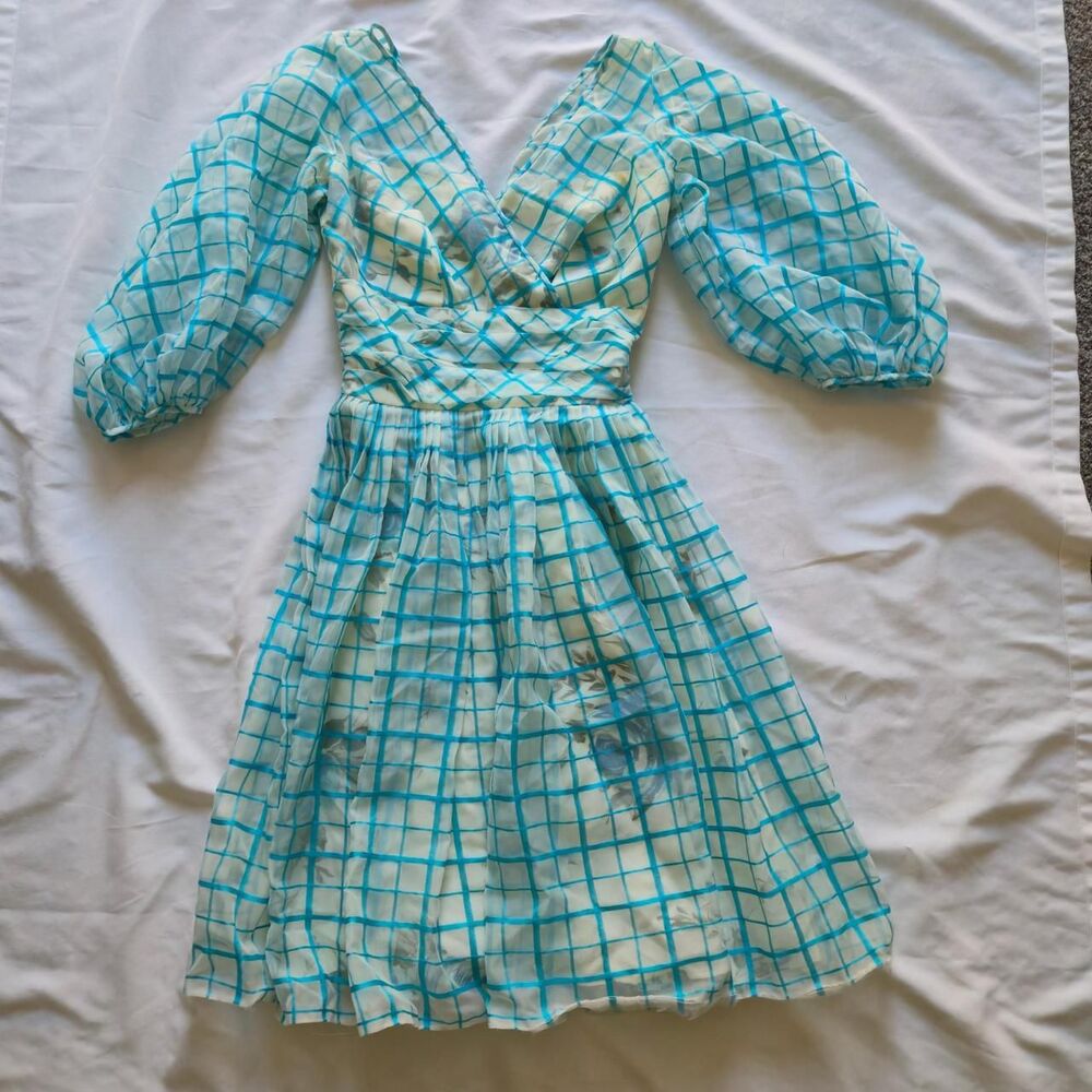 Unbranded Women's Blue and Green Dress